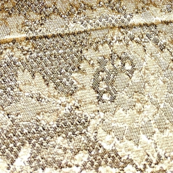 MUTED GOLD LACE PRINT DRESS NWT - Picture 2 of 10